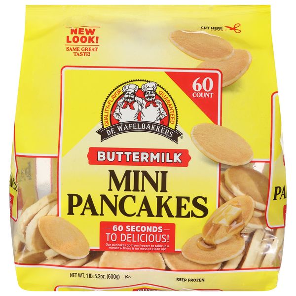 Save on De Wafelbakkers Mini Buttermilk Pancakes 60 ct Order Online