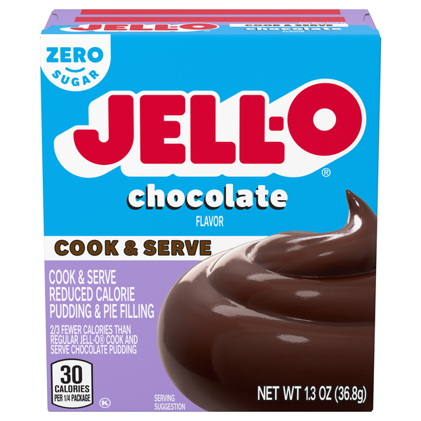 Jell-O Zero Sugar Chocolate Cook & Serve Pudding & Pie Filling