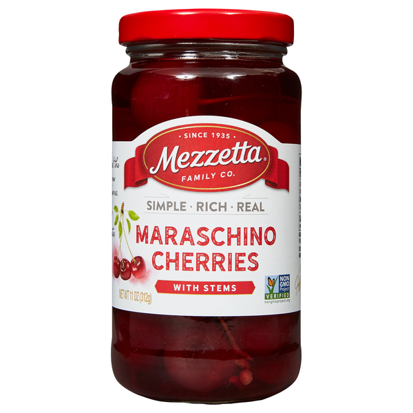 Mezzetta Maraschino Cherries with Stems