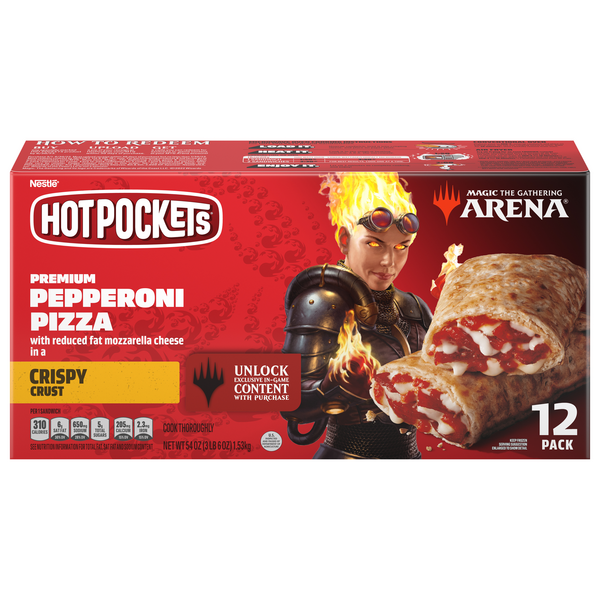Save on Hot Pockets Premium Pepperoni Pizza Crispy Crust - 12 ...