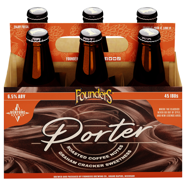 Founders Porter Beer - 6 pk