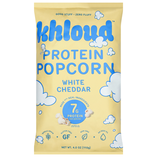 Khloud White Cheddar Protein Popcorn