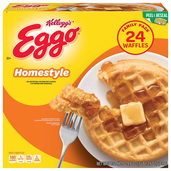 Eggo Homestyle Waffles Family Pack - 24 ct