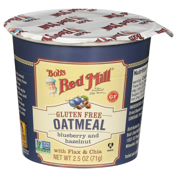 Bob's Red Mill Gluten Free Blueberry & Hazelnut Oatmeal with Flax & Chia