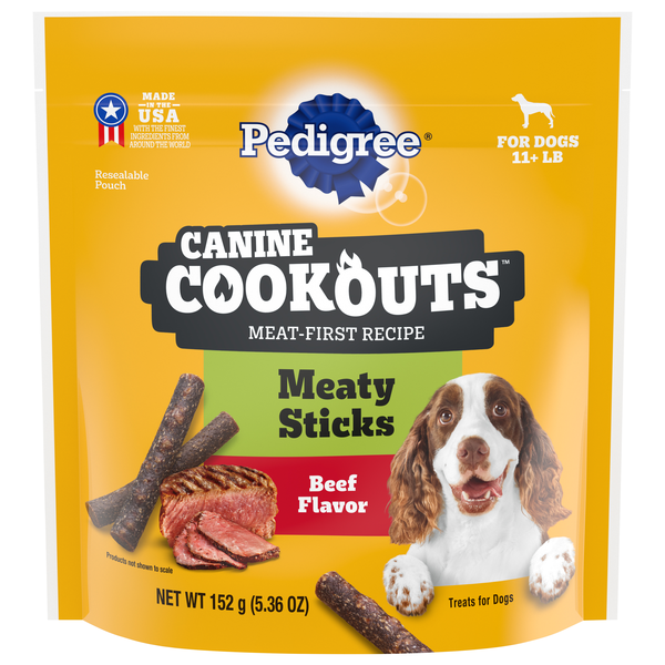 PEDIGREE Canine Cookouts Beef Flavor Meaty Sticks Dog Treats