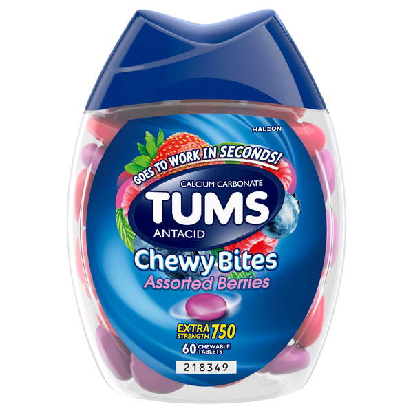 TUMS Assorted Berries Extra Strength Antacid Chewy Bites