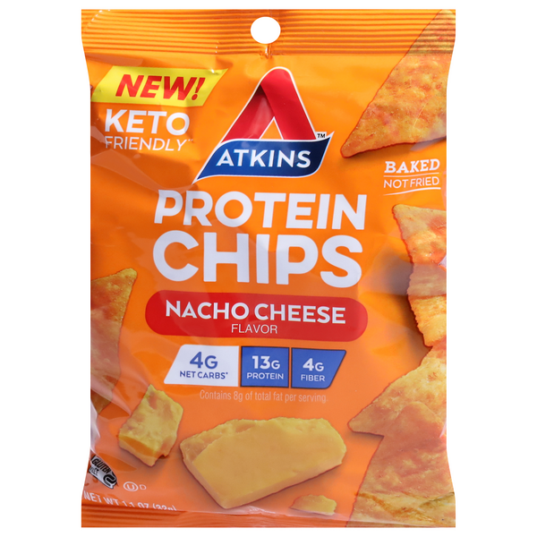Save on Atkins Protein Chips Nacho Cheese Order Online Delivery Stop