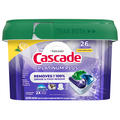 Cascade Platinum Plus Dawn Clean Lemon Dishwasher Detergent Pacs- 26 ct