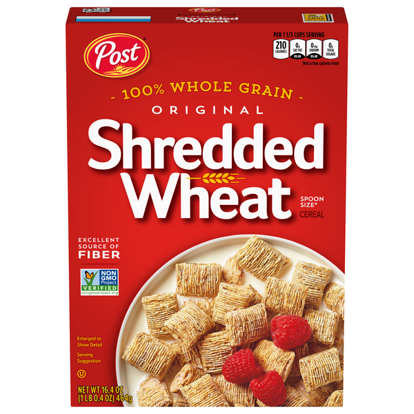 Save on Post Shredded Wheat Original Spoon Size Cereal Order Online