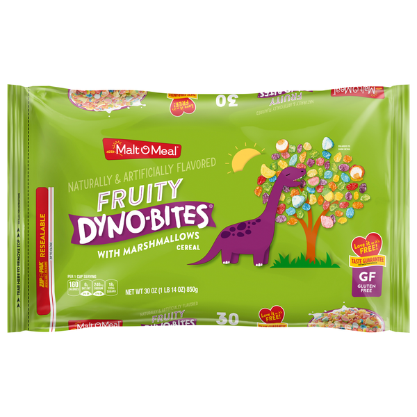 Malt-O-Meal Gluten Free Fruity Dyno-Bites w/Marshmallows Cereal Super Size