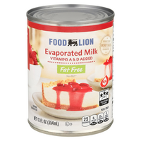 Food Lion Fat Free Evaporated Milk