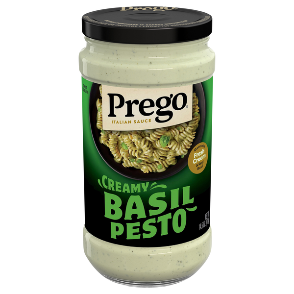Prego Creamy Basil Pesto Italian Pasta Sauce