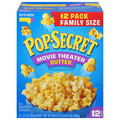 Pop Secret Microwave Popcorn Movie Theater Butter Family Size 12 ct