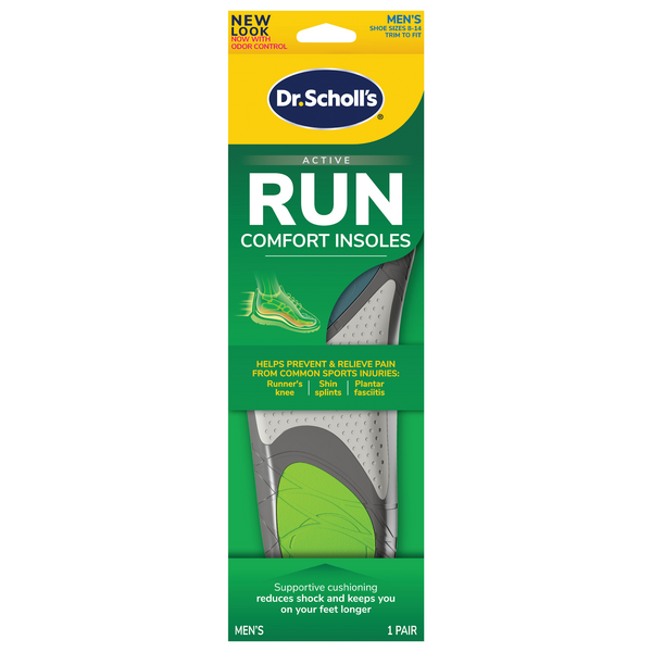 Dr. Scholl's Men's Active Run Comfort Insole Size 8-14