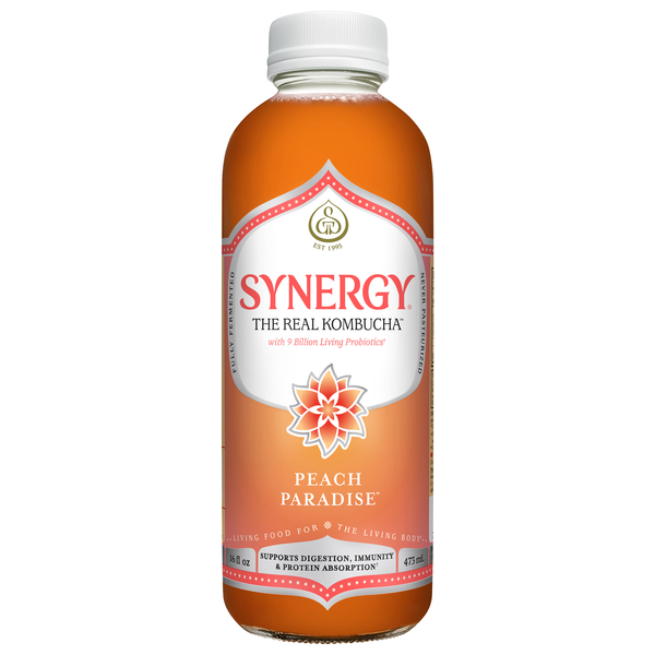 GT's Synergy Peach Paradise Raw Kombucha