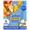 Gerber Natural for Baby 2nd Foods Apple Mango Strawberry Value Pack - 4 ct