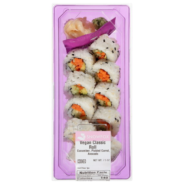 Snowfox Vegan Classic Sushi Roll