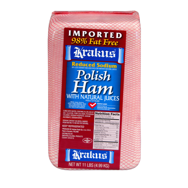 Krakus Deli Reduced Sodium Imported Polish Ham (Regular Sliced)