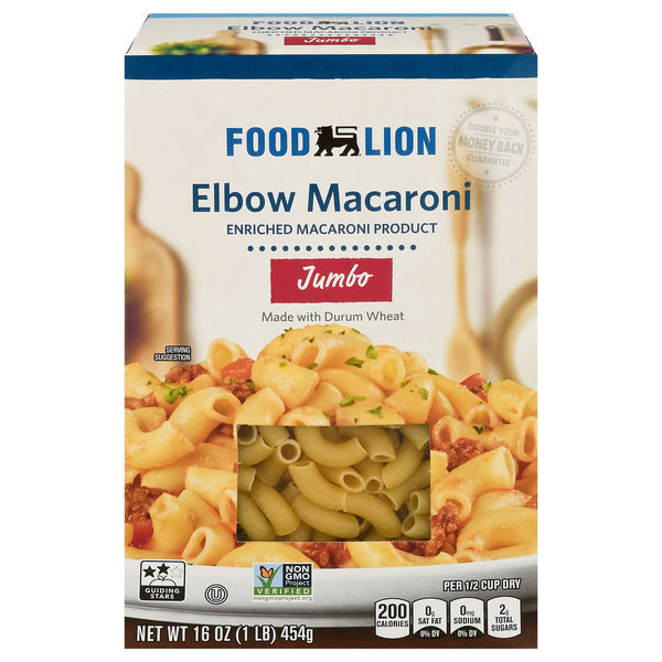 Food Lion Jumbo Elbows Macaroni Pasta