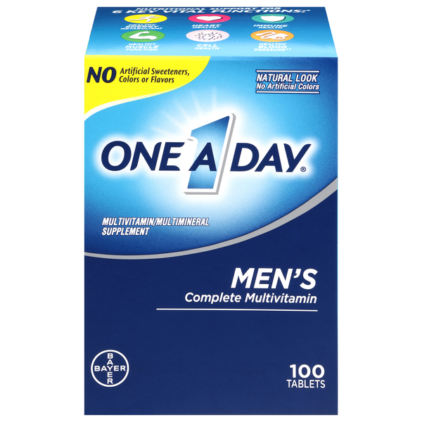 One A Day Men's Complete Multivitamin Supplement Tablets