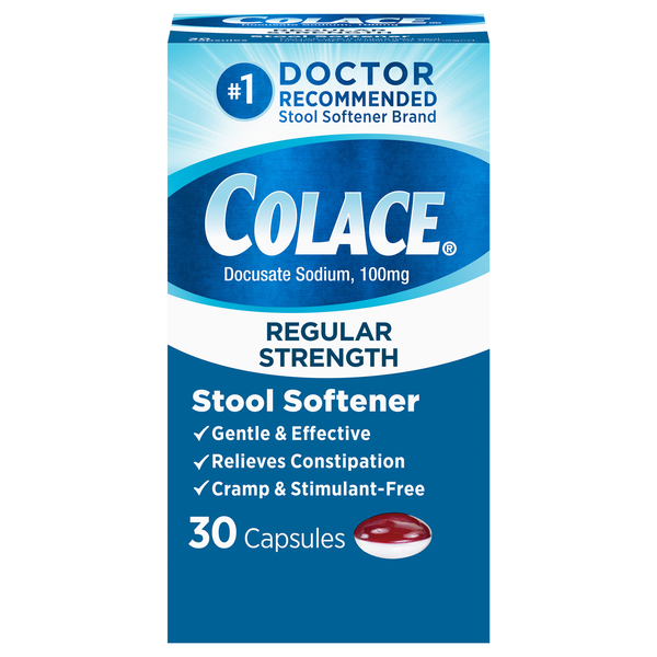 Colace Stool Softener 100 mg Capsules