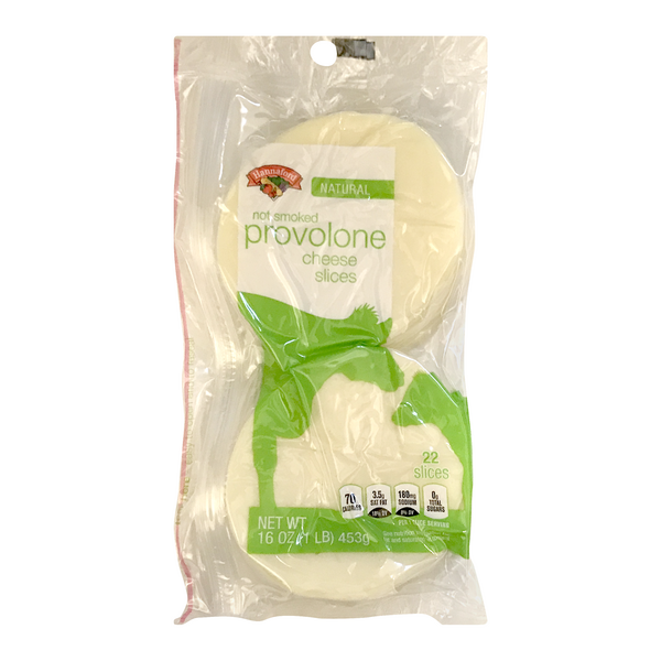 Hannaford Natural Not Smoked Provolone Cheese Slices - 22 ct