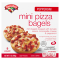 Hannaford Pepperoni Mini Pizza Bagels - 9 ct Frozen