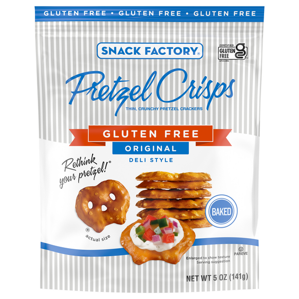 Snack Factory Gluten Free Deli Style Original Pretzel Crisps