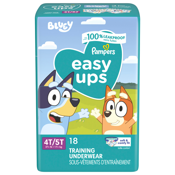 Pampers Easy Ups Boys 4T-5T PJ Masks Training Underwear 37+ lb