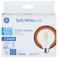 GE LED Classic Shape G25 Bulbs Soft White 60w