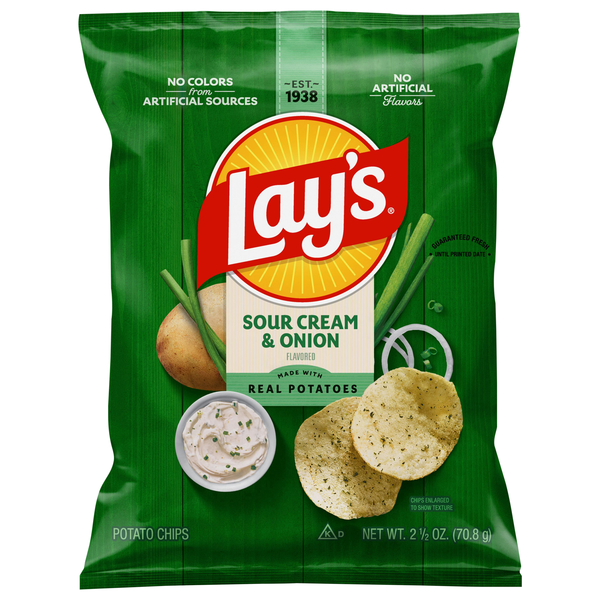 Lay's Sour Cream & Onion Flavored Potato Chips