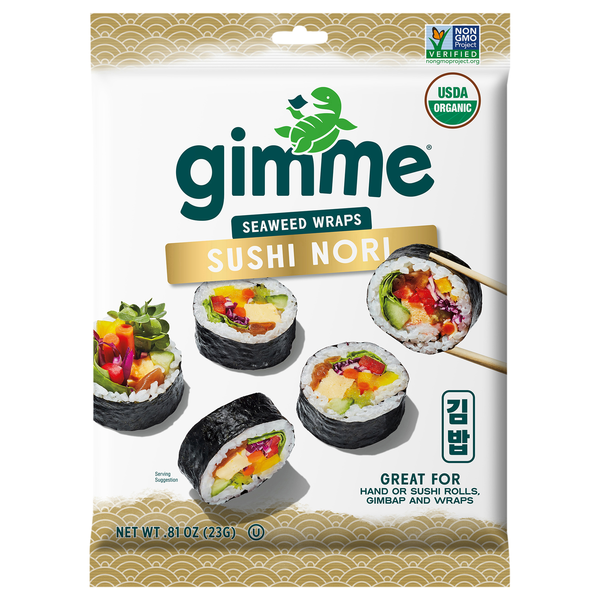 gimMe Organic Sushi Nori Seaweed Wraps