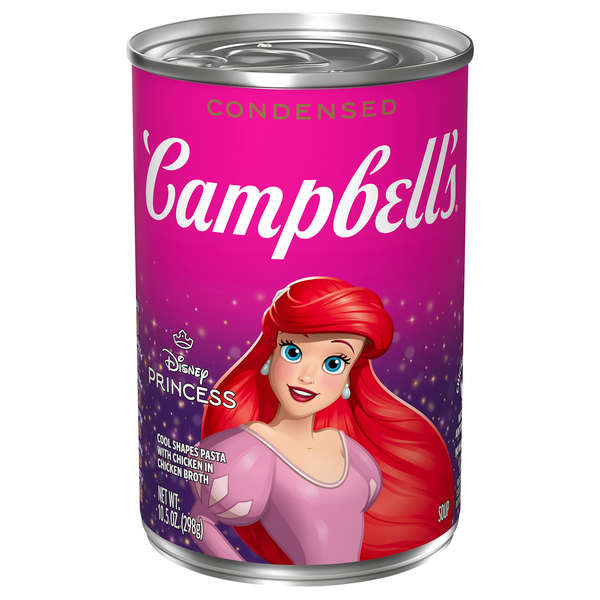 Campbell's Disney Princess Shaped Pasta with Chicken Condensed Soup