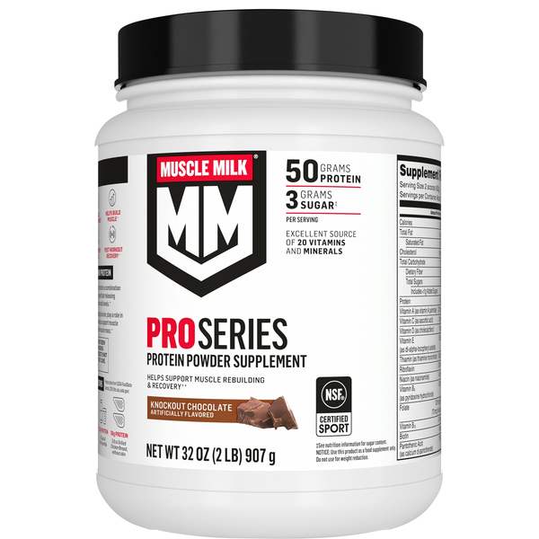 Muscle Milk PRO Series Knockout Chocolate 50g Protein Powder Supplement