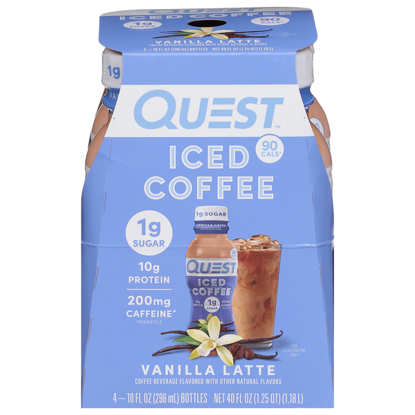 Quest Vanilla Latte Iced Coffee - 4 pk