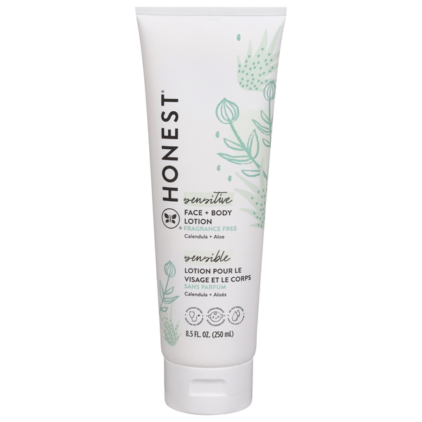 Honest Face + Body Lotion Purely Sensitive Fragrance Free