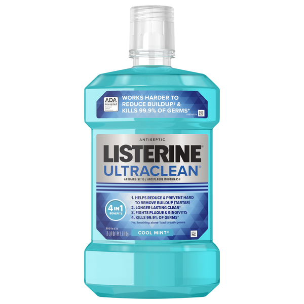 Listerine UltraClean Antiseptic Cool Mint Mouthwash