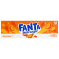Fanta Zero Sugar Orange Soda Caffeine Free - 12 pk