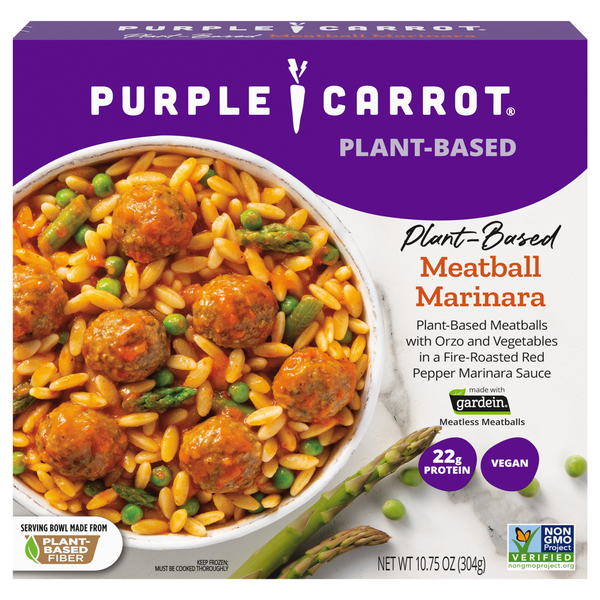 Purple Carrot Plant-Based Meatball Marinara Vegan Frozen Meal