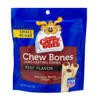 Canine Carry Outs Chew Bones Beef Flavor Small Dog Treats