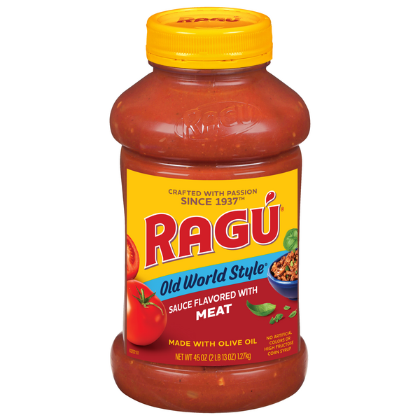 Save on RAGU Old World Style Pasta Sauce Flavored with Meat Order
