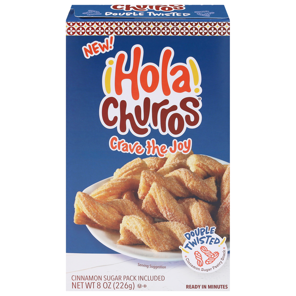 Hola Churros! Double Twisted Cinnamon Sugar Pastry Snack Frozen