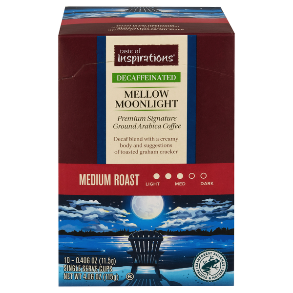 Taste of Inspirations Decaf Mellow Moonlight Coffee Single Serve Cups