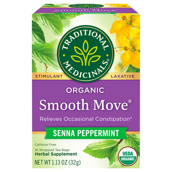 Traditional Medicinals Organic Smooth Move Senna Peppermint Herb Tea Bags
