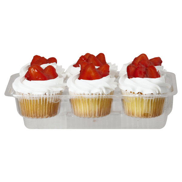 Food Lion Bakery Strawberry Cupcakes - 6 ct