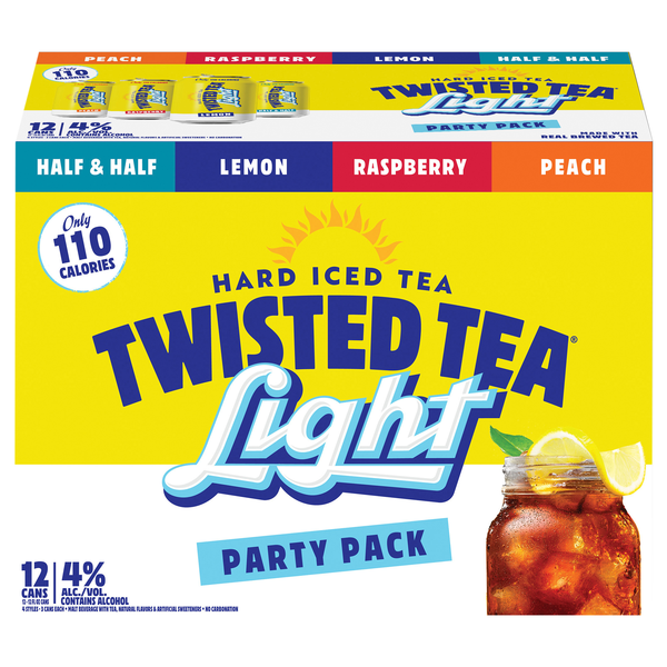 Twisted Tea Hard Iced Tea Light Variety Pack - 12 pk