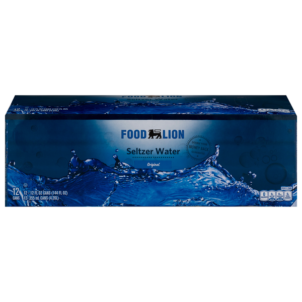 Food Lion Original Seltzer Water - 12 pk