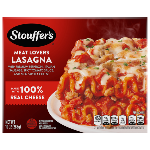 Stouffer's Meat Lovers Lasagna Frozen Meal