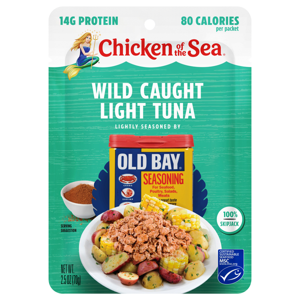 Chicken of the Sea Wild Caught Light Tuna Old Bay Seasoning