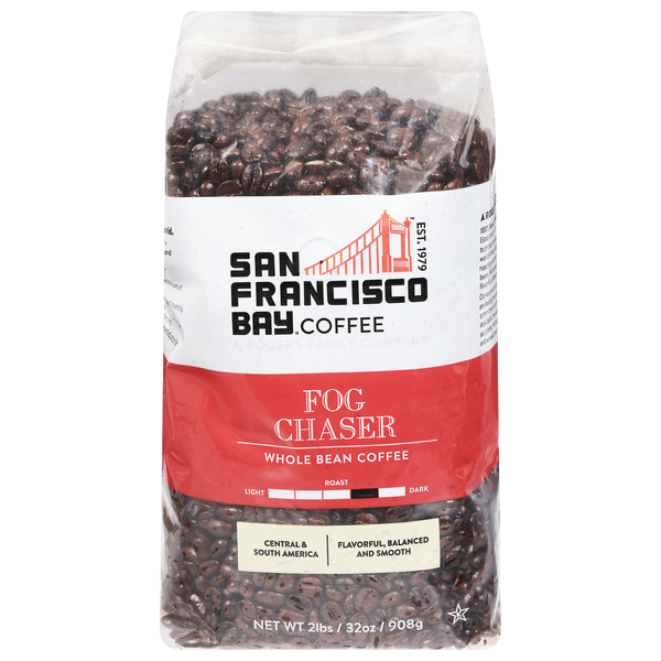San Francisco Bay Fog Chaser Medium Roast Whole Bean Coffee